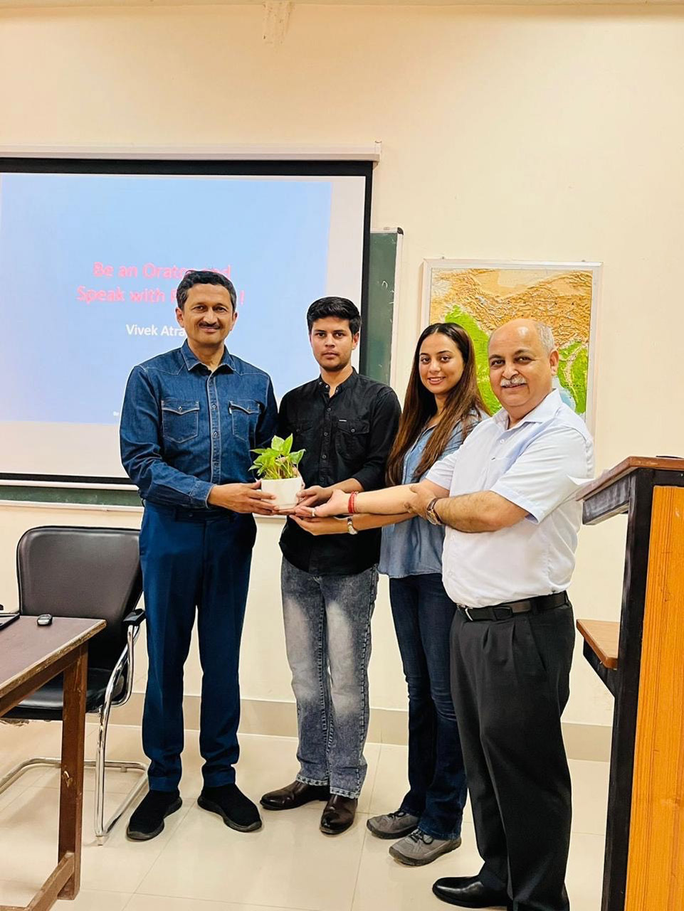 PU-ISSER today hosted a special lecture on ‘Public Speaking and Networking Skills.’